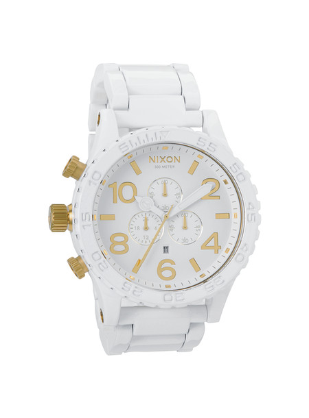 NIXON 51-30 CHRONO ALL WHITE/GOLD  腕時計