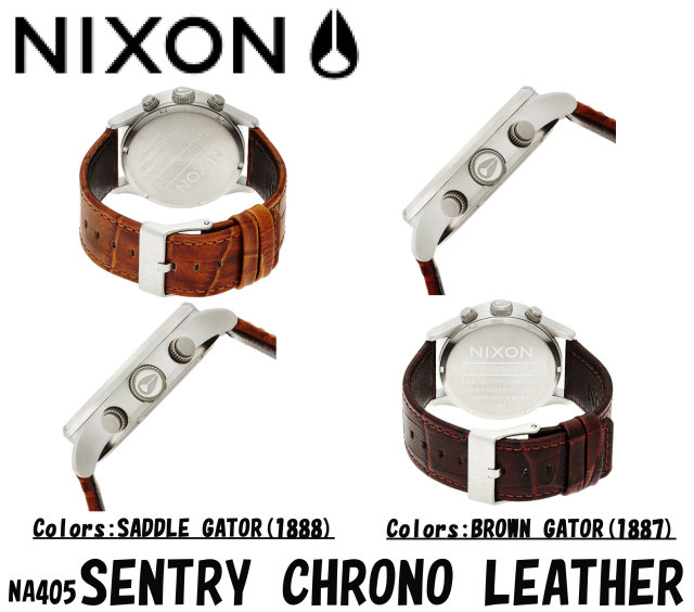 NIXON SENTRY LEATHER natural / b ニクソン 革